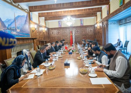 دیدار وزیر داخله افغانستان با وزیر امور خارجه چین در کابل