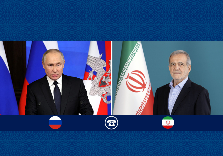 گفت‌ وگوی تلفنی رؤسای جمهور ایران و روسیه