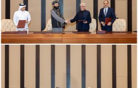 توافقنامه صلح میان افغانستان و پاکستان در دوحه امضا شد