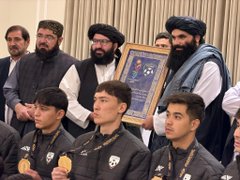 تمجید سراج‌ الدین حقانی از تیم ملی فوتسال نوجوانان؛ «افتخار شما، افتخار ملت است»