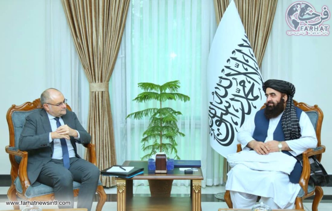 دیدار نماینده ویژه اتحادیه اروپا با وزیر امور خارجه افغانستان