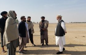 بازدید وزیر صنعت و تجارت از اراضی پیشنهادی برای ایجاد پارک های صنعتی در قندهار