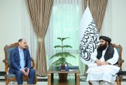 دیدار سفیر تاجیکستان با وزیر امور خارجه افغانستان و تأکید بر گسترش روابط دو جانبه