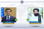 وزیر امور خارجه افغانستان، مولوی امیرخان متقی، با وزیر امور خارجه جمهوری ازبکستان، تماس تلفنی برقرار کرد