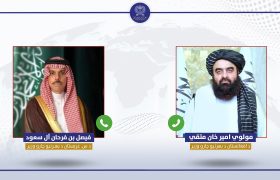 تماس تلفنی میان افغانستان و عربستان سعودی، تاکید بر اهمیت کاهش خشونت‌ها در منطقه، تقویت فضای بردباری و حل مسائل از راه‌ های دیپلماتیک تأکید کر