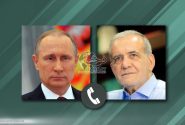 گفتگوی تلفنی پوتین و پزشکیان درباره تجاوز نظامی آمریکا و اسرائیل به ایران